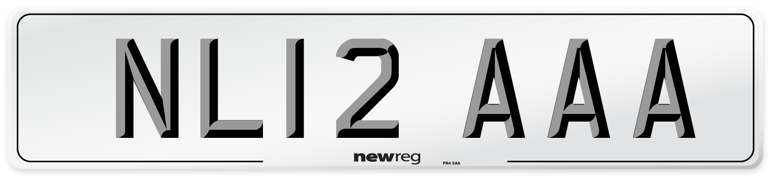 NL12 AAA Number Plate from New Reg